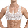 MenSexyWear Crop Dentelle Blanc
